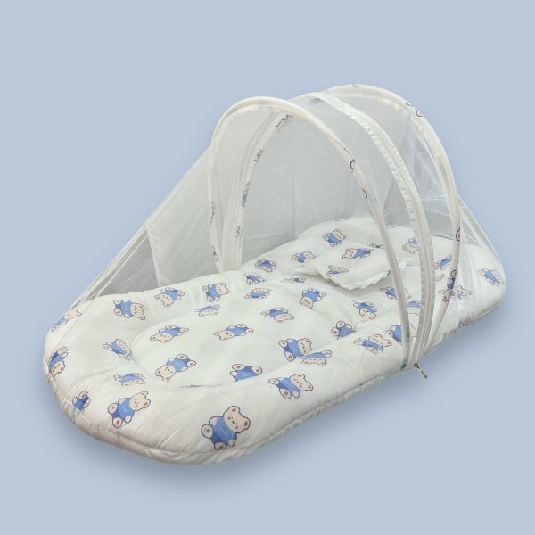 Muslin Baby Bedding with Net and Pillow