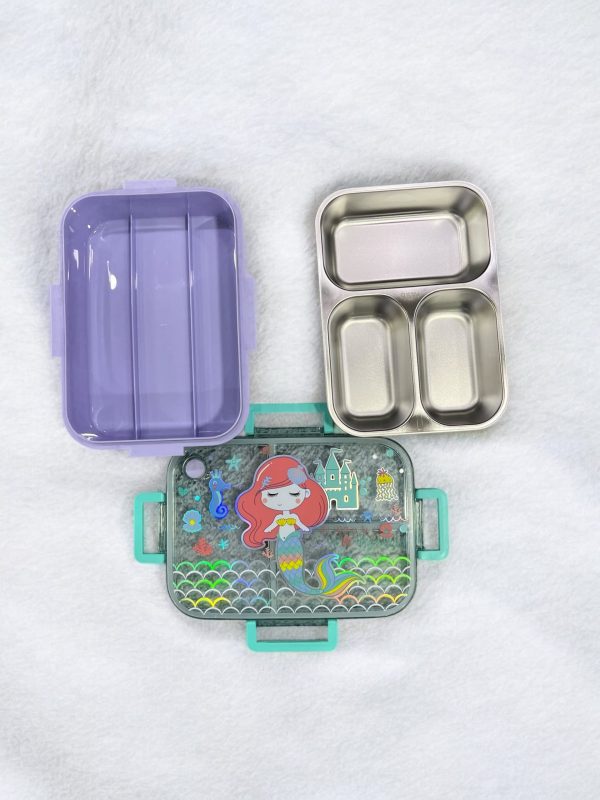 Steel 3 part Lunch Box - Image 2