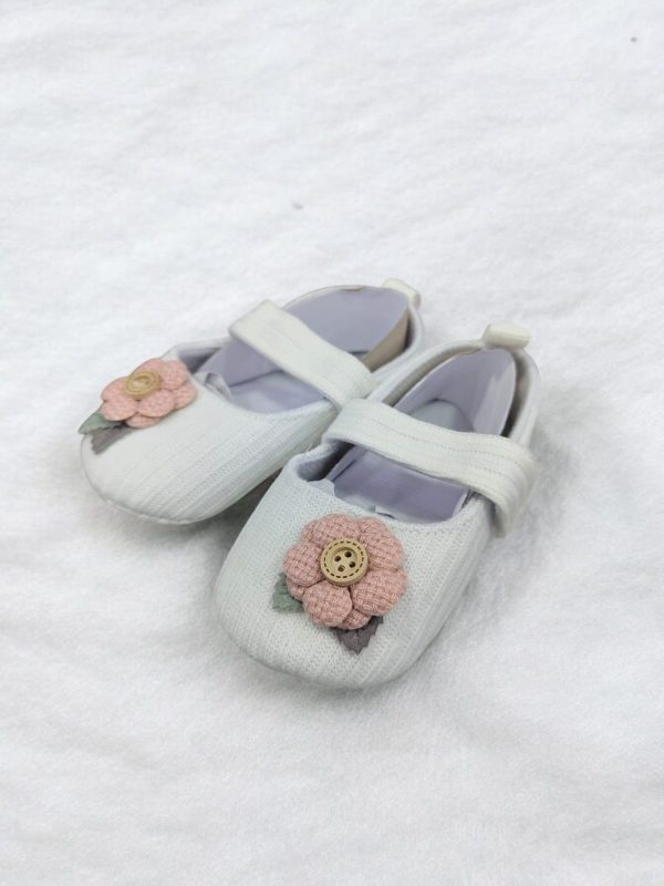 Baby Booties pre walker soft shoes Floral for 0-18 months - Image 2