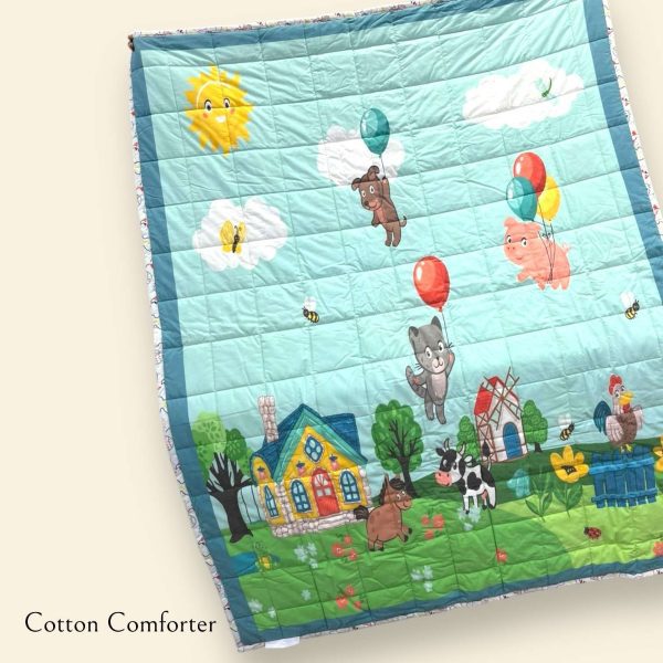 Cotton Comforter Dohar Quilt for 0-5 year Kids - Image 2