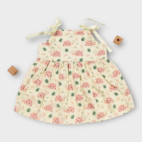 Muslin Frock Tie Knots Tortoise