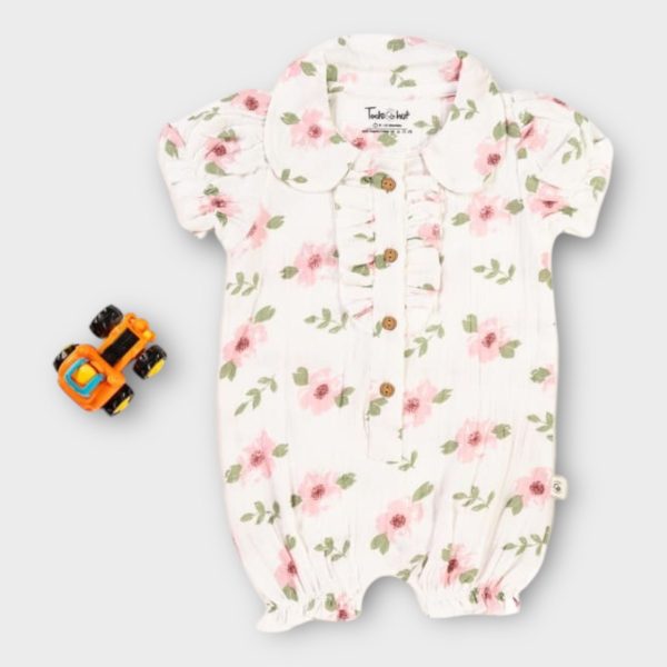 Muslin Romper Girl Flower