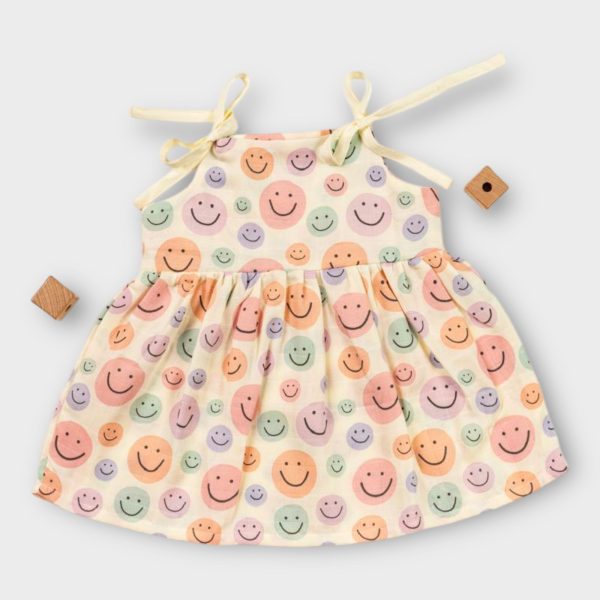 Muslin Frock Tie Knots Smiley