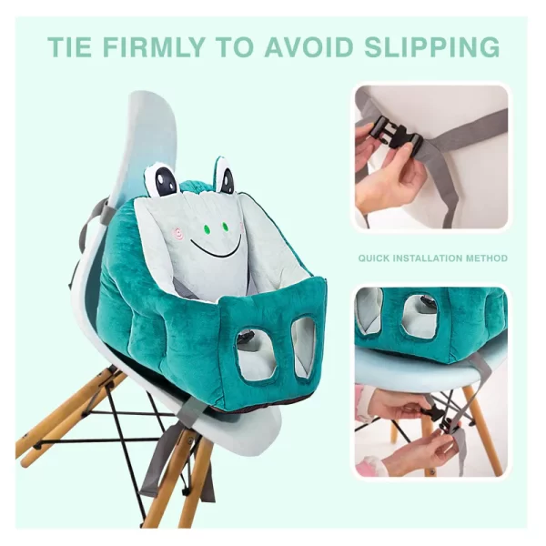 Frog Green Multifunctional Baby Support Sofa cum Dining Chair - Image 4