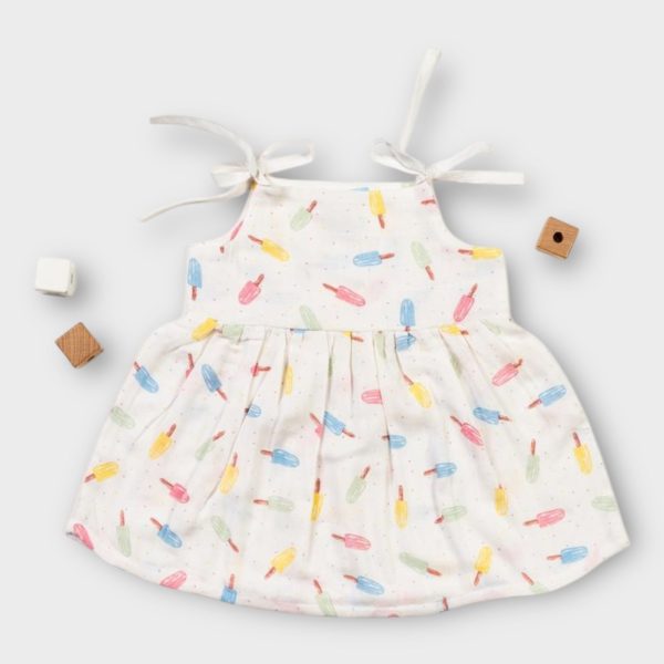 Muslin Frock Tie Knots Candy