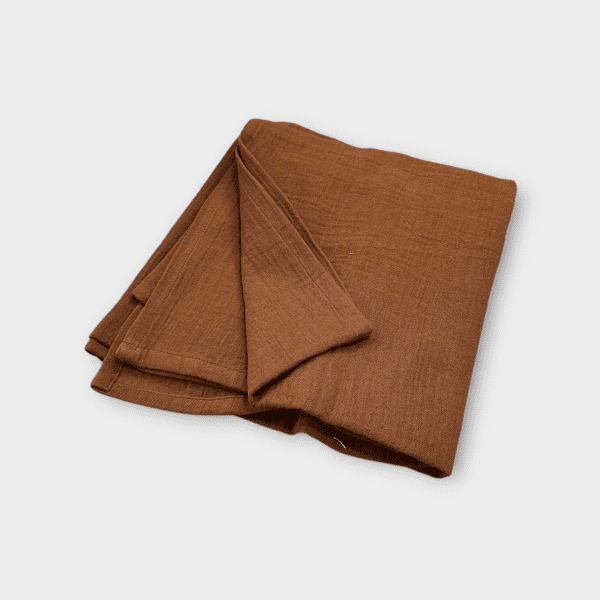 Muslin Brown Swaddle Wrapper – Soft & Breathable Baby Swaddle for Newborns