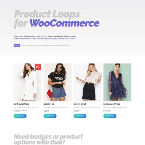 Product Loops for WooCommerce