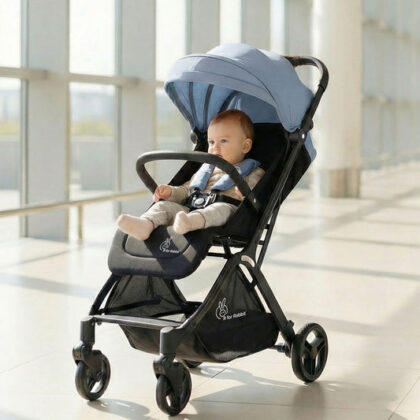 Street Smart Ace Auto Fold Kids Stroller - Blue Black