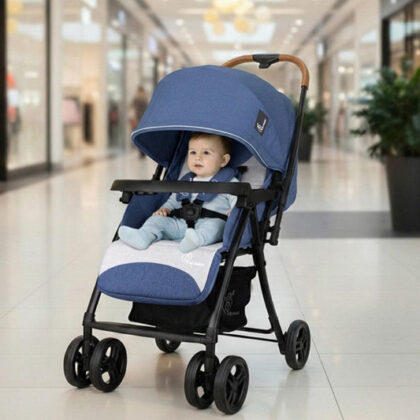 Poppins Joy Cute Stroller For Kids - Blue Grey