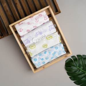 Newborn Baby 100% Pure Cotton Swaddle Wraps Multicolour – Pack of 4