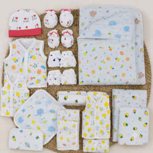 Sweet Angels Premium 30-Piece Newborn Baby Hospital Delivery Kit - Organic Cotton