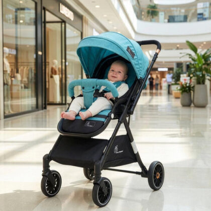 Street Smart Nova Super Comfy Travel Friendly Kids Stroller - Green Black