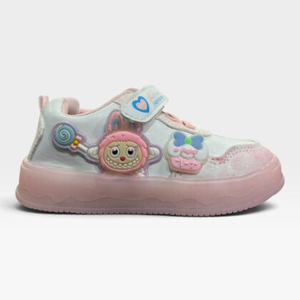 Labubu white shoes with LIGHTs 3-6 years