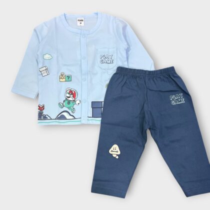 Mario print jogger set 0-2 years