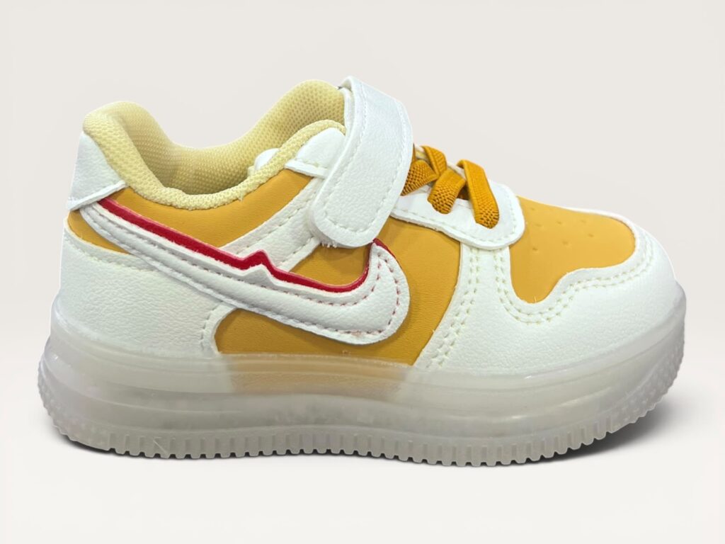 Yellow sports light weight shoes 1-3 years