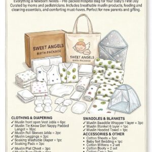 Birth Package 96pc Newborn baby hospital delivery kit