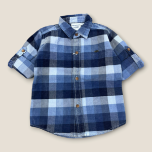 Shirt Checks denim blue Codroy