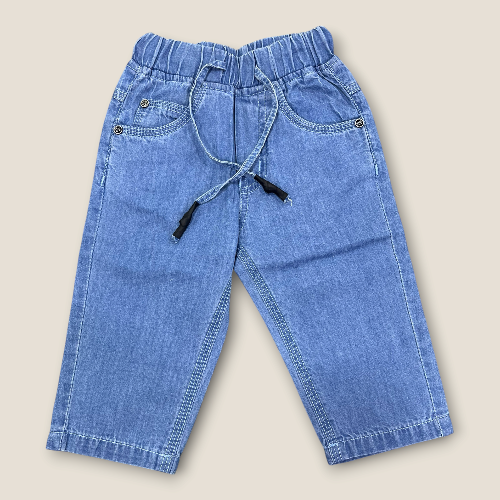 Denim Pant Jeans Jeggings Soft Blue