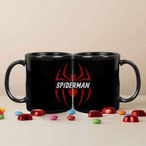 Black Coffee Mug Spiderman